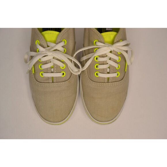 Vans Men's 7 Gray Neon Yellow Lace Up Shoes - Picture 2 of 11